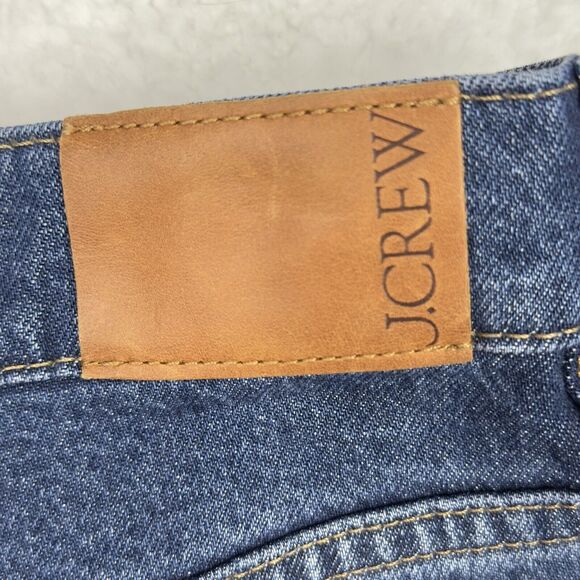 J. Crew Wide Leg Trouser Jeans Womens Sz 29 Dark Blue Denim High Rise Stretch - Picture 13 of 16